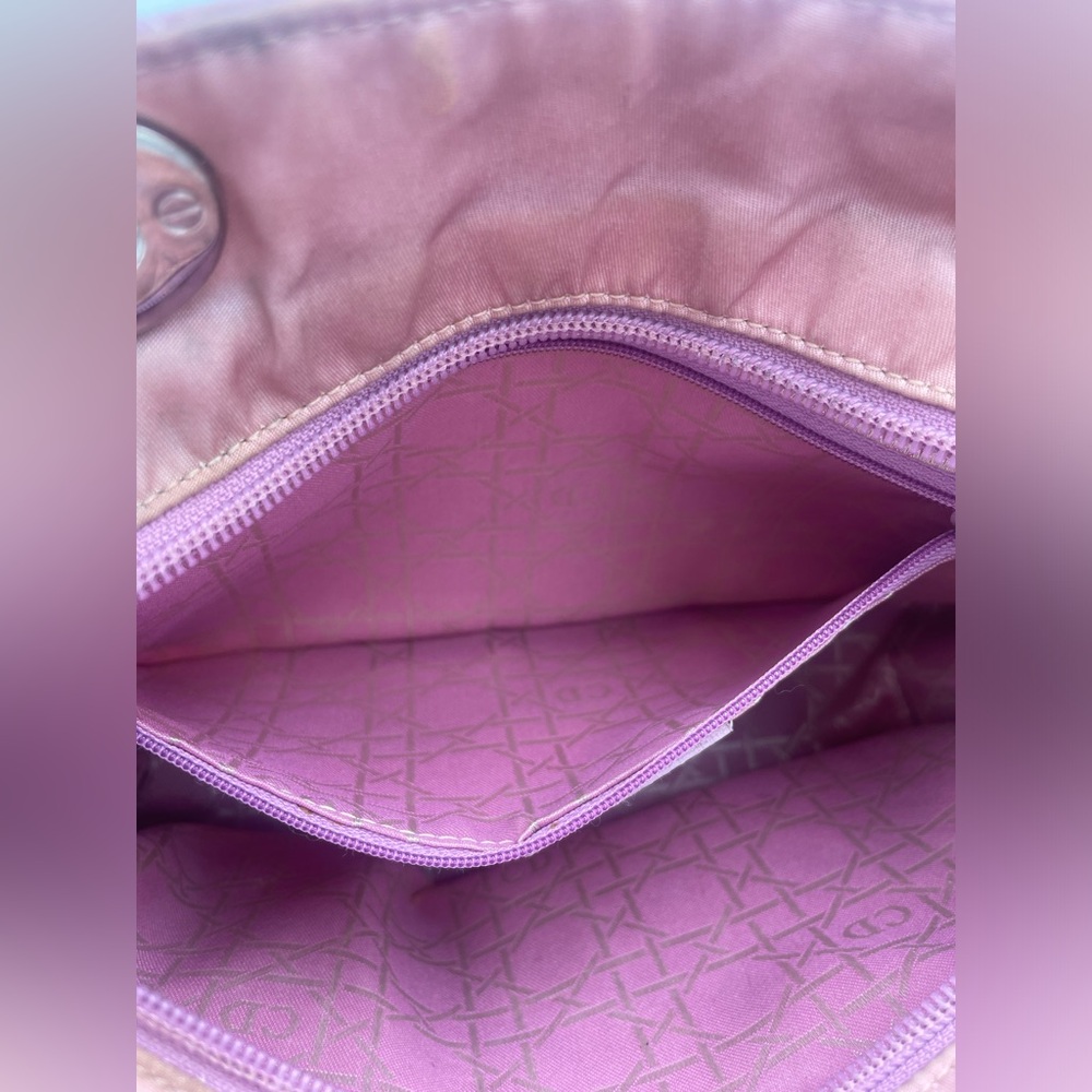 Lady Dior Pink Cannage bag w/ shoulder strap and COA - Picture 9 of 17